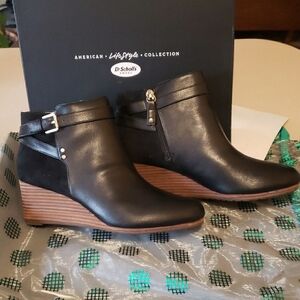 Dr. Scholl's Women's Black Ankle Boots 9W NIB